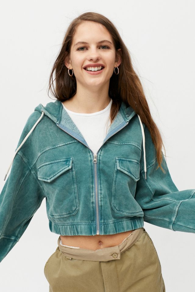 Zip up best sale hoodie urban outfitters