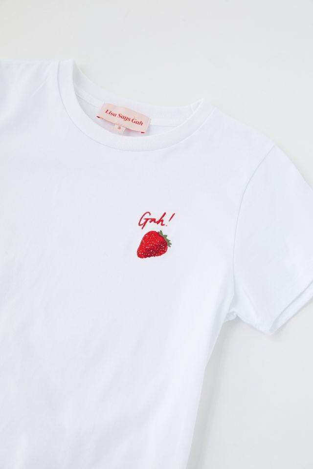 本当に信頼出来る店 Tee Strawberry Gah Says Lisa | Outfitters Urban Tシャツ(半袖/袖なし)