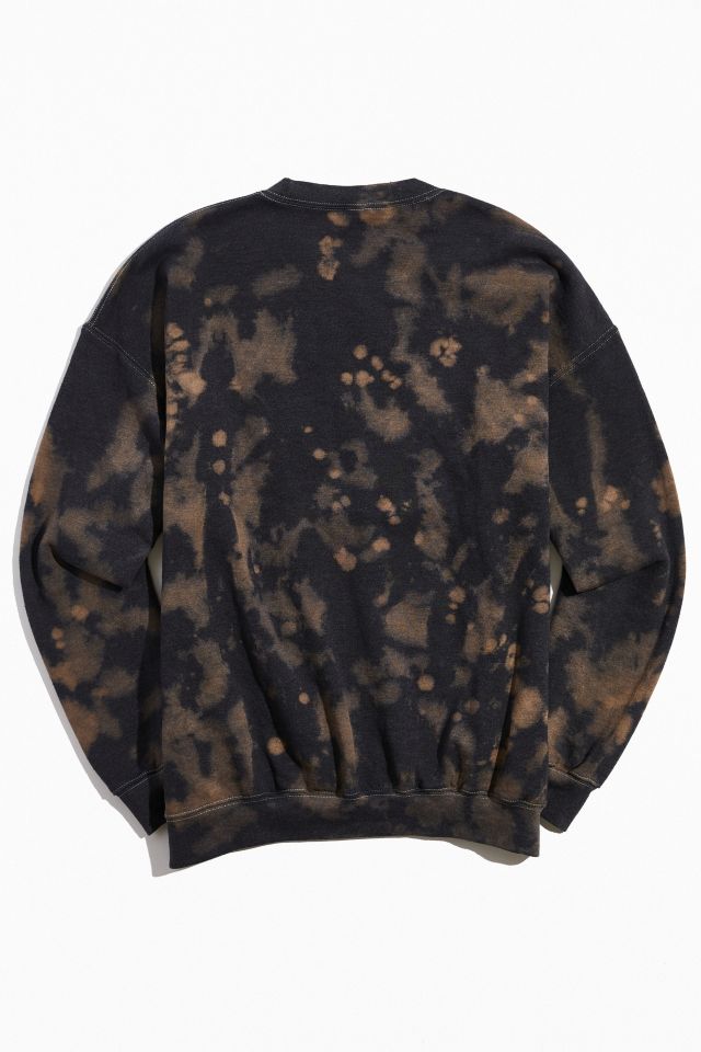 Basquiat Sugar Ray Robinson Bleach Tie-Dye Crew Neck Sweatshirt  #3