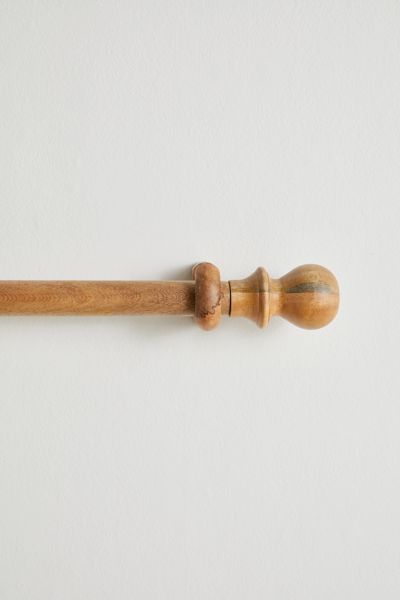 wood curtain rod