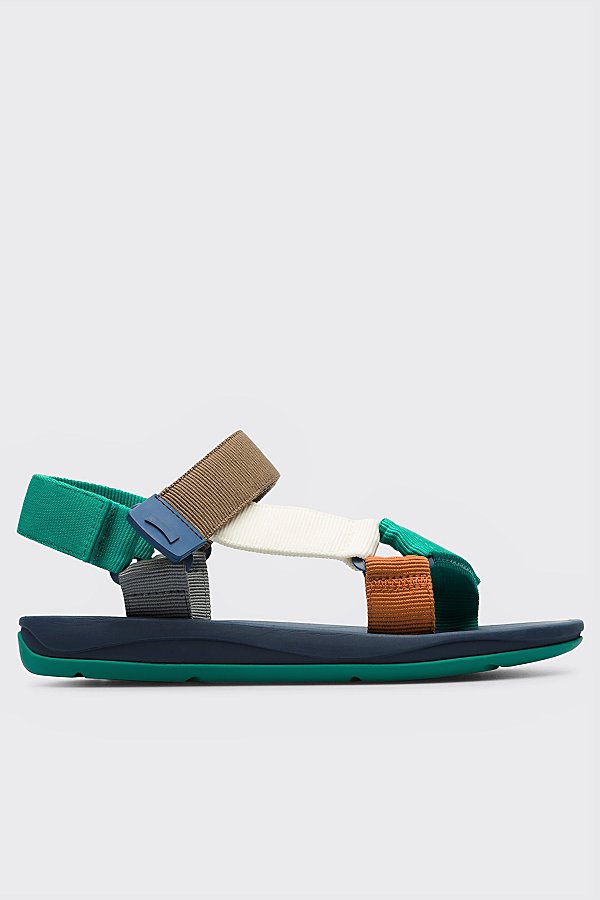Camper Match T-strap Sandal In Dark Green, Men's At Urban Outfitters