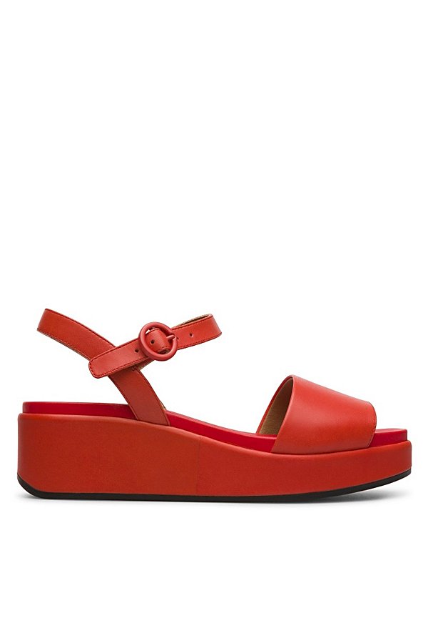 Camper Misia 2-strap Sandal In Maroon, Women's At Urban Outfitters