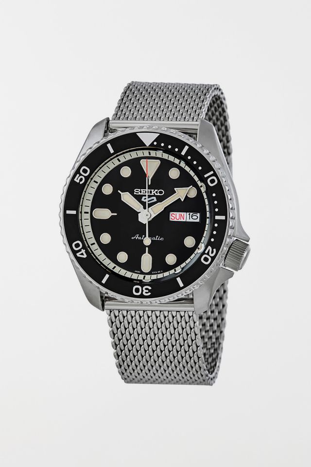 seiko 5 sports automatic black dial men's watch srpd57k1