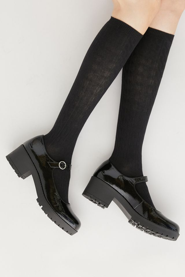 Cable Knit Knee-High Sock Urban Outfitters - Main Image