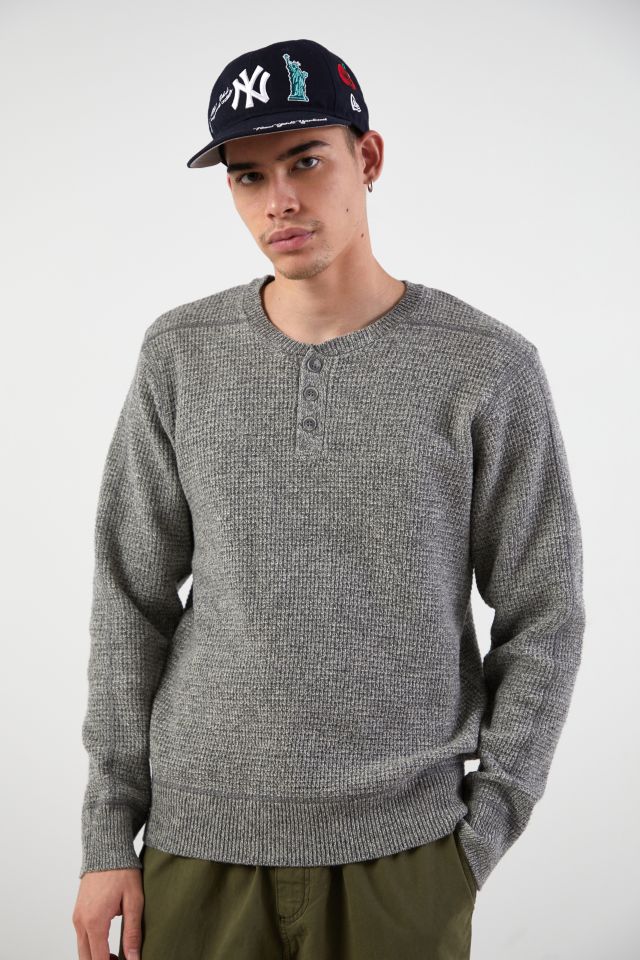 Schott Button Henley Sweater