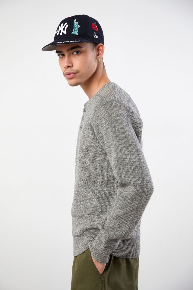 Schott Button Henley Sweater #3
