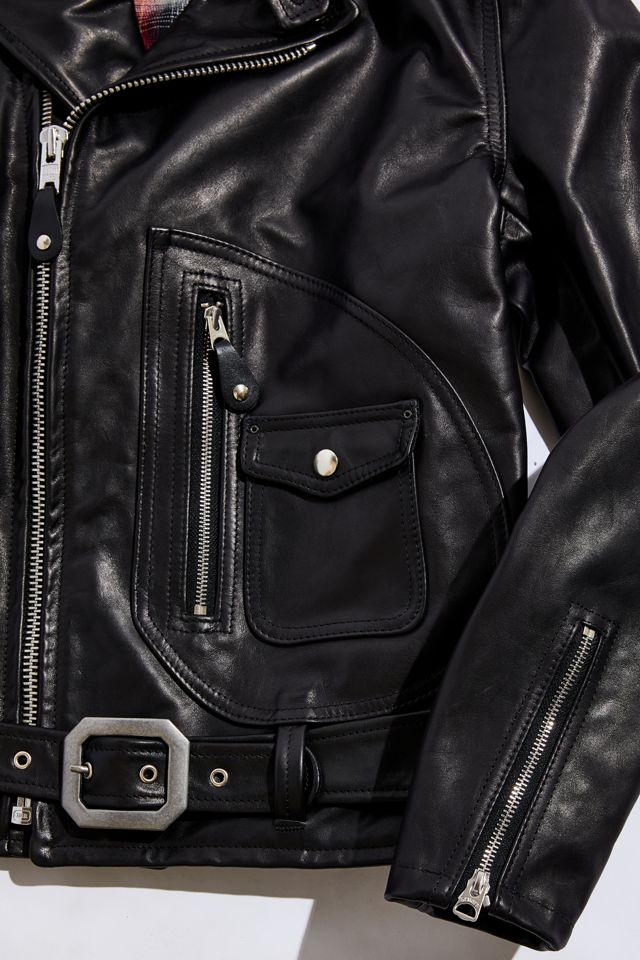 Schott Waxy USA Moto Jacket | Urban Outfitters
