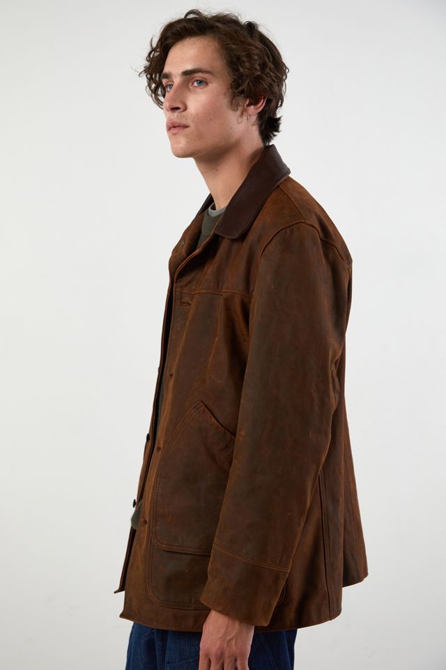 Schott Nubuck Leather Mechanic's Jacket #3