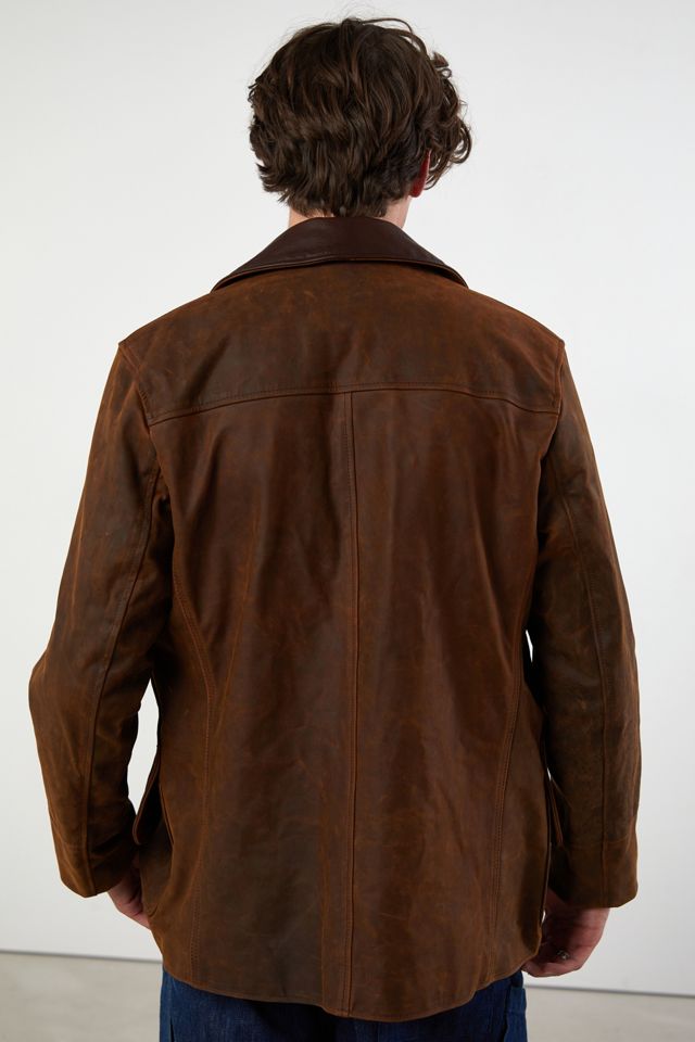 Schott Nubuck Leather Mechanic's Jacket #4