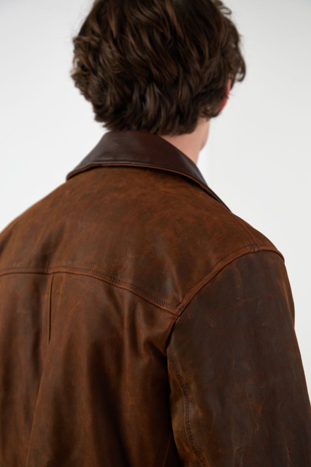 Schott Nubuck Leather Mechanic's Jacket #5