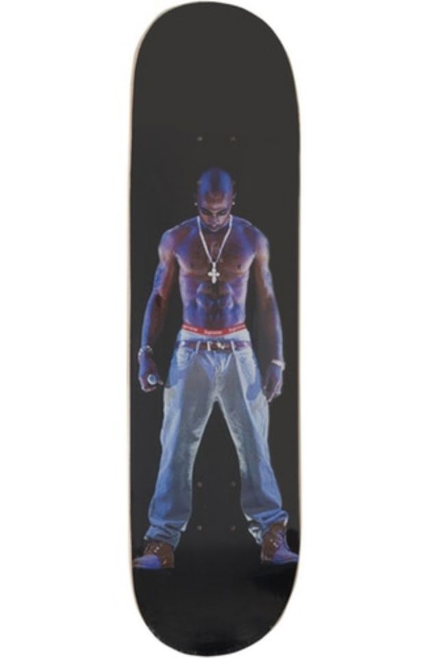 Supreme Tupac Hologram Skateboard Deck Black