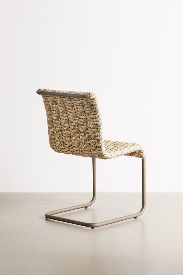 Woven Cantilever Dining Chair #3