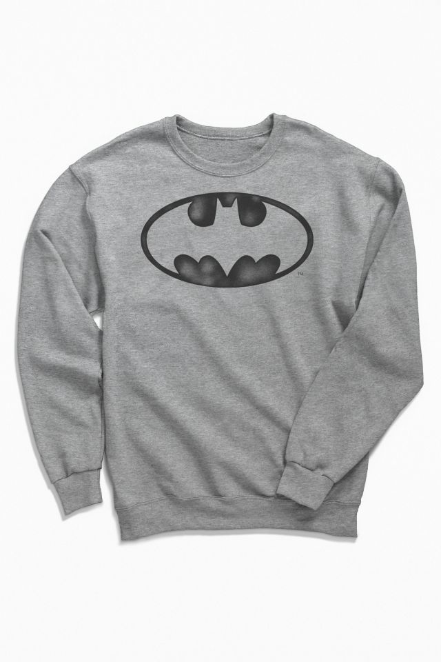Batman Grunge Logo Crew Neck Sweatshirt | Urban Outfitters