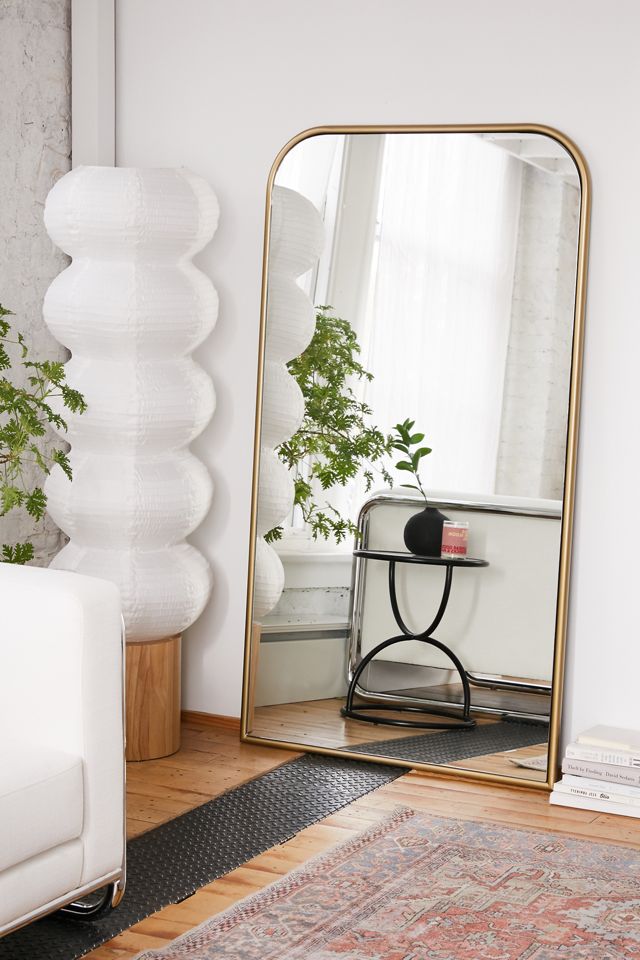 Selene Floor Mirror Urban Outfitters, Arch Leaning Floor Mirror Golden