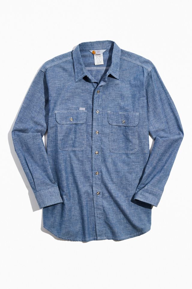 Tried And True Co. Vintage Carhartt Denim Button-Down Shirt | Urban ...