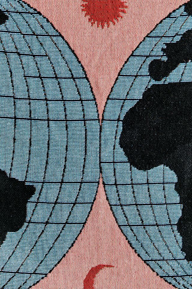 Tapisserie tissée de la carte du Monde #2