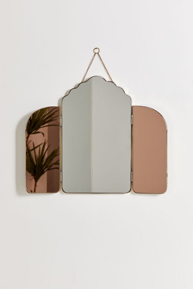 Serena Tri-Fold Hanging Wall Mirror #1