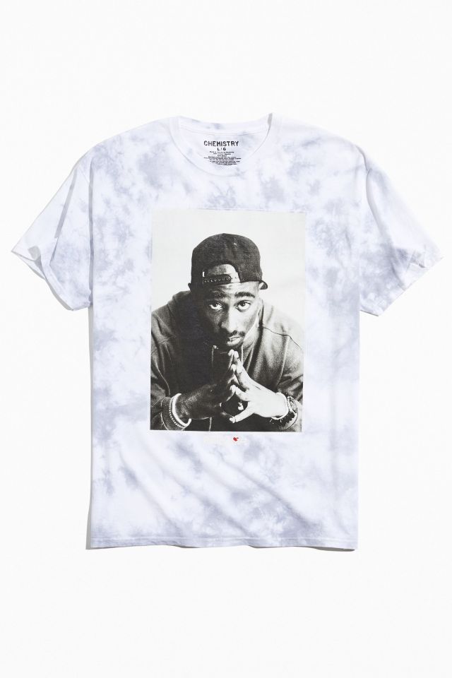 Poetic Justice Tupac Photo Tie-Dye Tee   #1