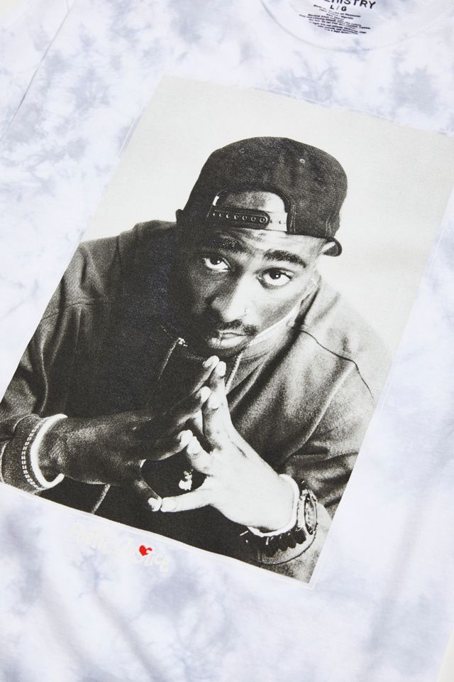 Poetic Justice Tupac Photo Tie-Dye Tee