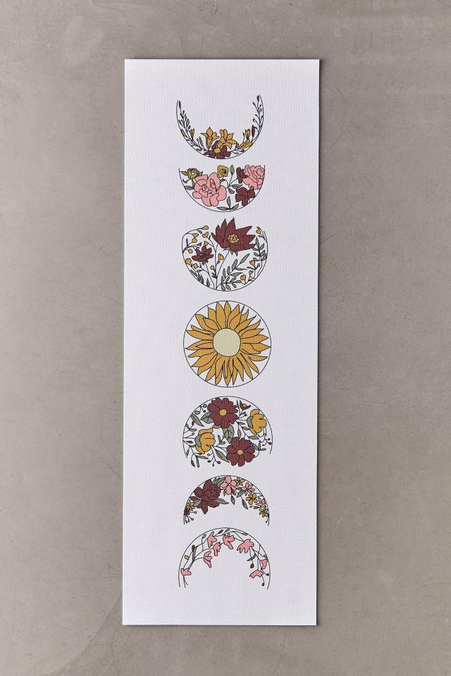Nadja For Deny Floral Phases Of The Moon Yoga Mat #1