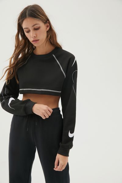 nike swoosh crop crew sweatshirt