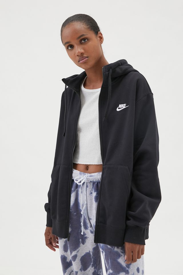 Nike Sportswear Club Zip-Front Hoodie Sweatshirt | Urban Outfitters