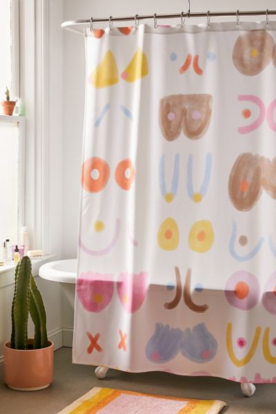 Boobs Big Boobs Small Boobs Tits Shower Curtain