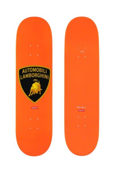 スケートボード Supreme - supreme lamborghini skateboard orange Supreme Automobili Lamborghini Skateboard Deck Orange - SS20