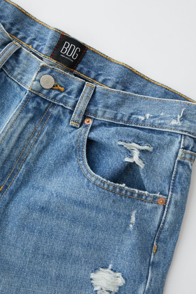 Jean Boyfriend Mi-Taille BDG – Denim Déchiré #4