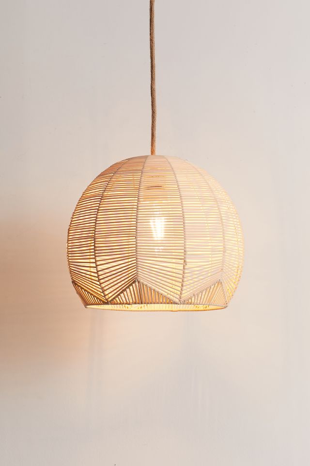 Geometric Rattan Pendant Light #2