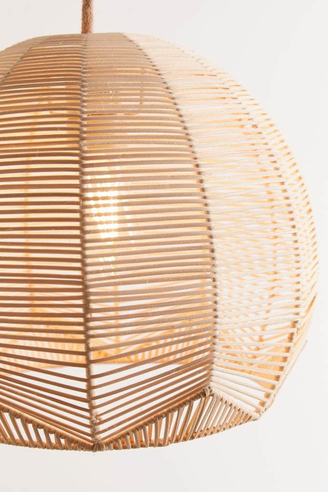 Geometric Rattan Pendant Light #3