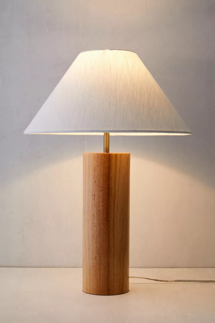 Urban Outfitters Modern Wood Table Lamp