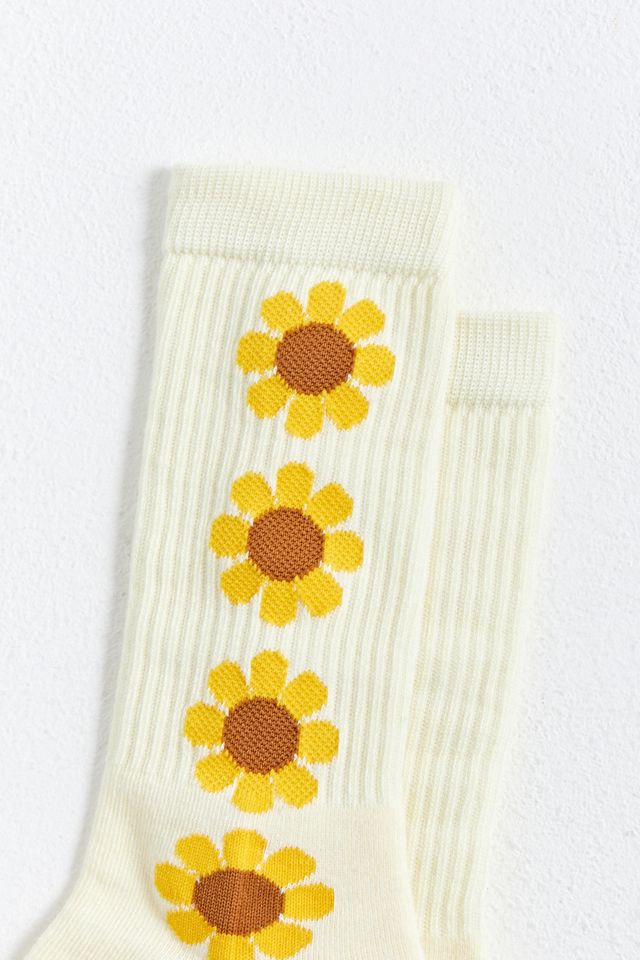 Repeat Sunflower Crew Sock #1