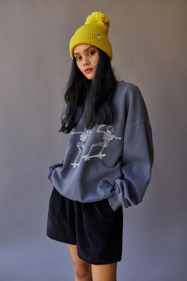 Project Social T Skateboard Skeletons Sweatshirt | Urban Outfitters