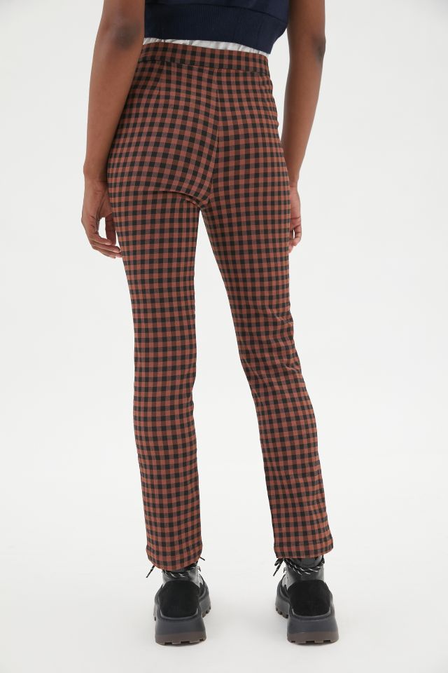 UO Tessa Plaid Notched Pant #3