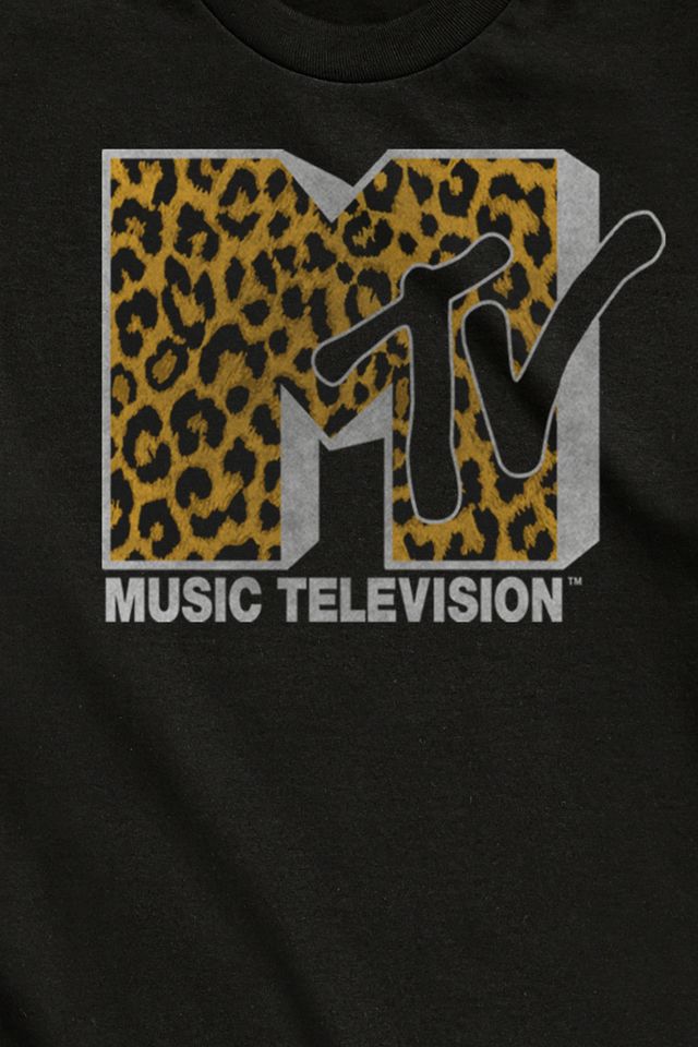 MTV Leopard Print Logo Tee | Urban Outfitters