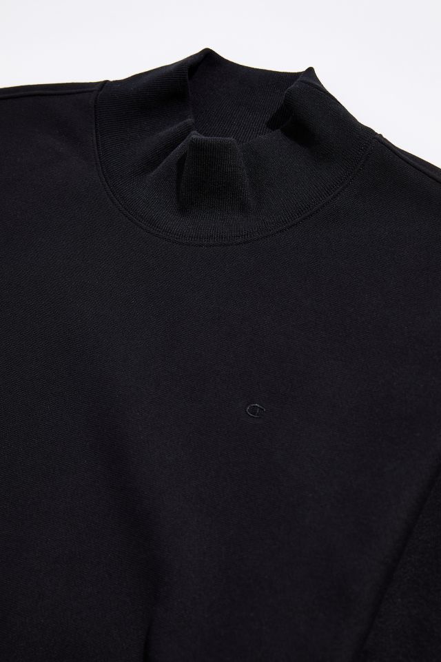 Champion Tipped Mock Neck Sweatshirt