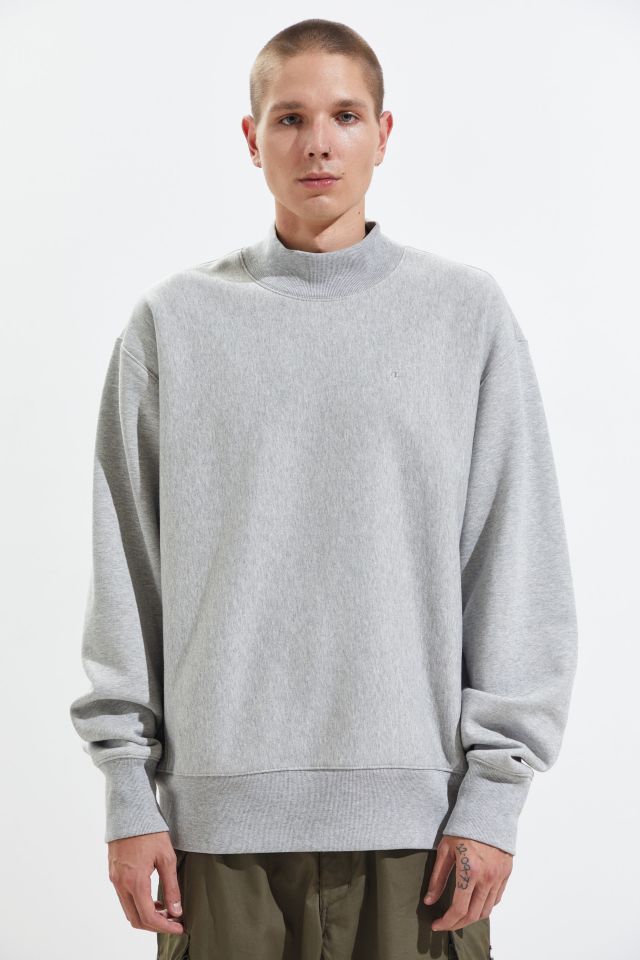 Champion mock best sale neck sweatshirt mens