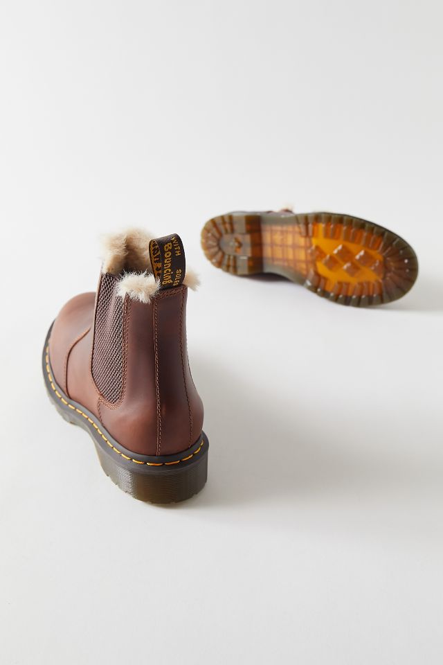 Dr. Martens 2976 Leonore Butterscotch Faux Fur-Lined Chelsea Boot #3