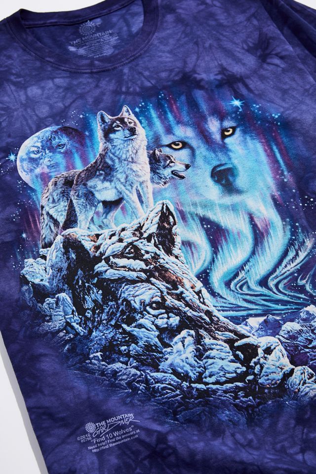 The Mountain Wolf Collage Tie-Dye Tee | Urban Outfitters