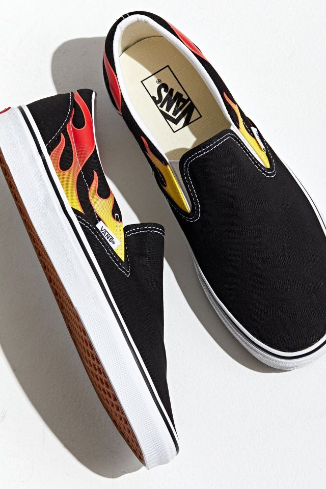 brevpapir september indlæg Vans Flame Slip-On Sneaker | Urban Outfitters
