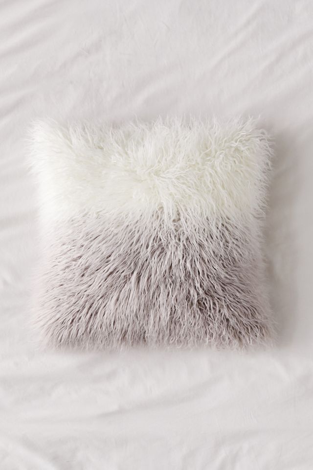 Maddy Faux Fur Throw Pillow #1
