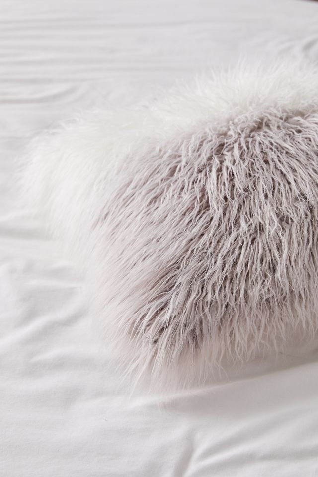 Maddy Faux Fur Throw Pillow #2