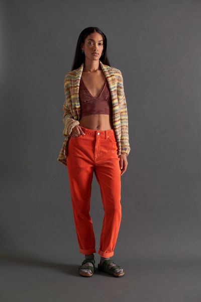 Bdg Color Corduroy High-waisted Relaxed Mom Pant In Tan