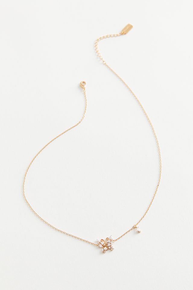 Urban outfitters shop butterfly necklace