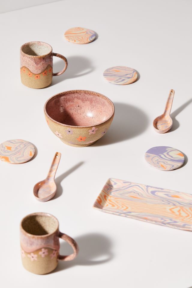 Cloud Nine Clay Handmade Nerikomi Coaster Set #5