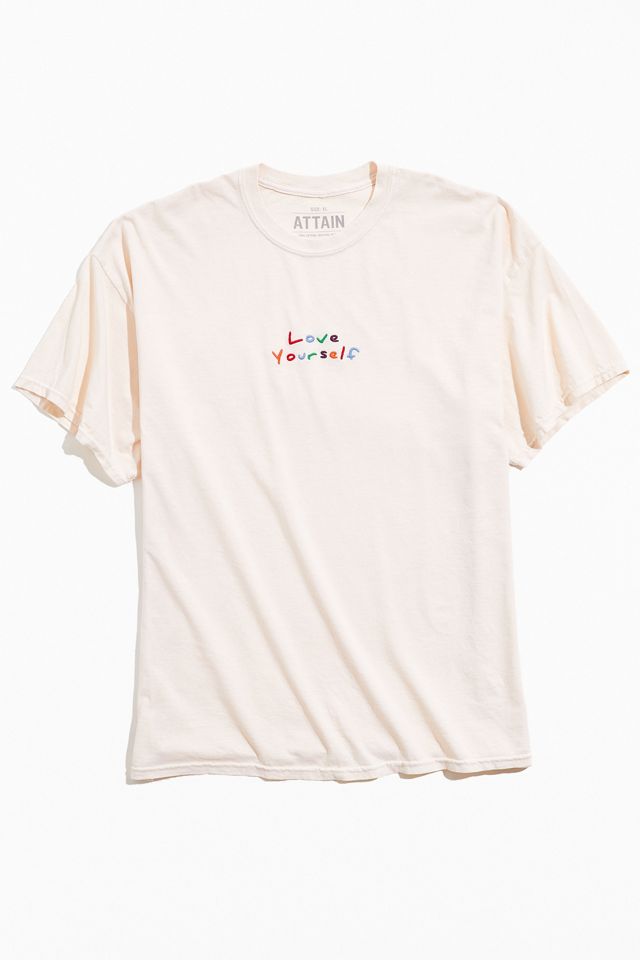Love Yourself Embroidered Tee | Urban Outfitters