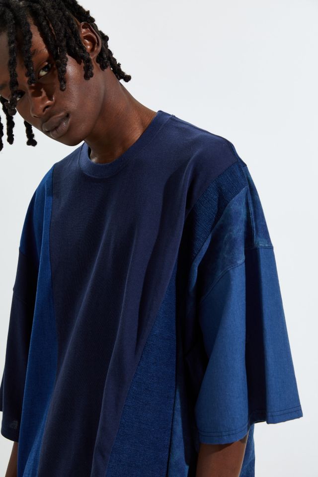 【AJO AJOBYAJO】Oversized Stripe Mixed T-Shirt MUSINSA | AJOBYAJO Oversized Stripe Mixed T-Shirt [Ivory]