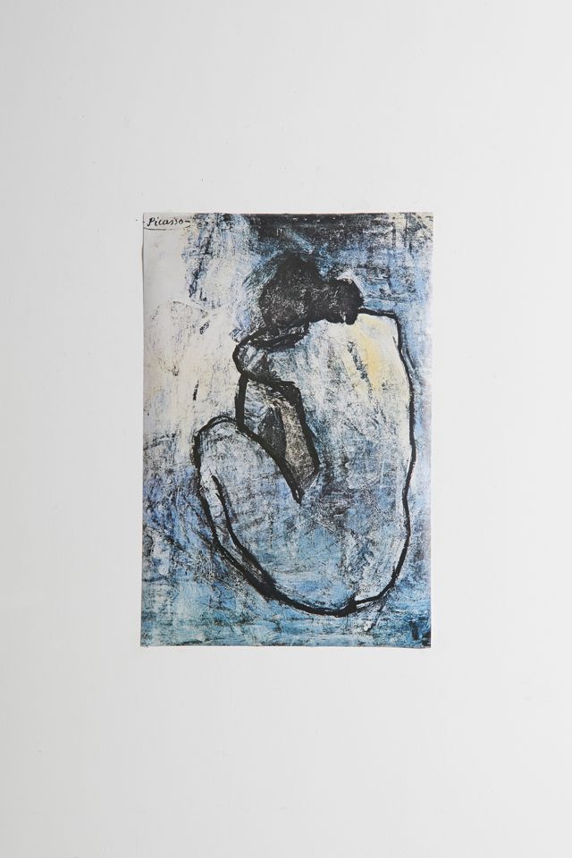 Pablo Picasso Blue Nude Poster Urban Outfitters