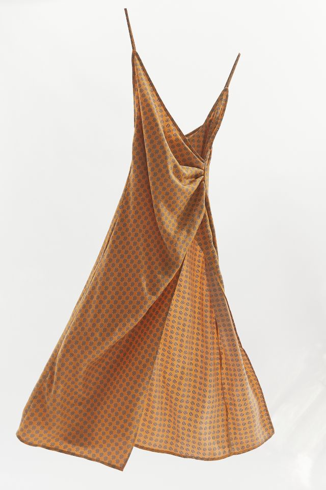 UO Lily Satin Wrap Dress #3